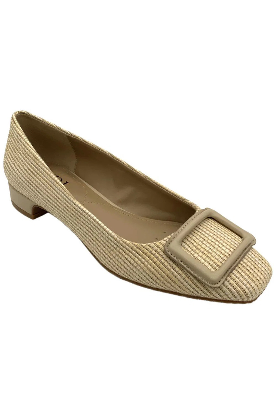NYDJ Women's Baran Flats Natural Raffia - Medium
